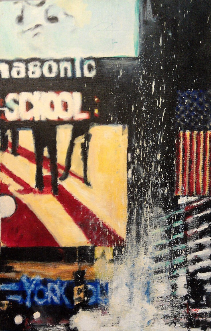 Subliminal Advertising, acrylic on linen, 16" x 24", 2012