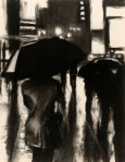 Rain Slick, charcoal on paper, 18x24, 2011