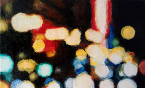 robert reeves cellular mitosis, acrylic on linen, 12x18, 2012