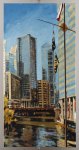 Robert Reeves, Chicago River1,36x72,oil on linen, 2011