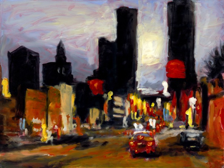 Robert Reeves - Late October Twilight , oil on linen, 24"x36", 2009