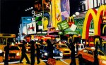 Robert Reeves - NYC Times Square II - The Temple of M, oil on canvas, 36"x48", 2007