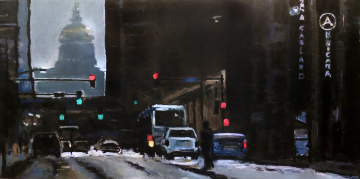 robert reeves, untitled -des moines 4, acrylic on wood panel, 2013