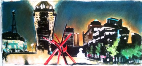 Untitled Des Moines Pastel